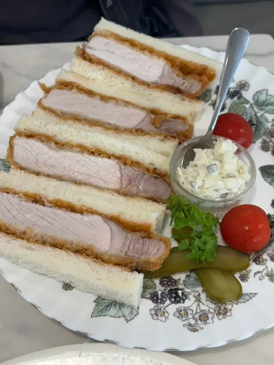 Katsu sando with thick pork loin cutlet