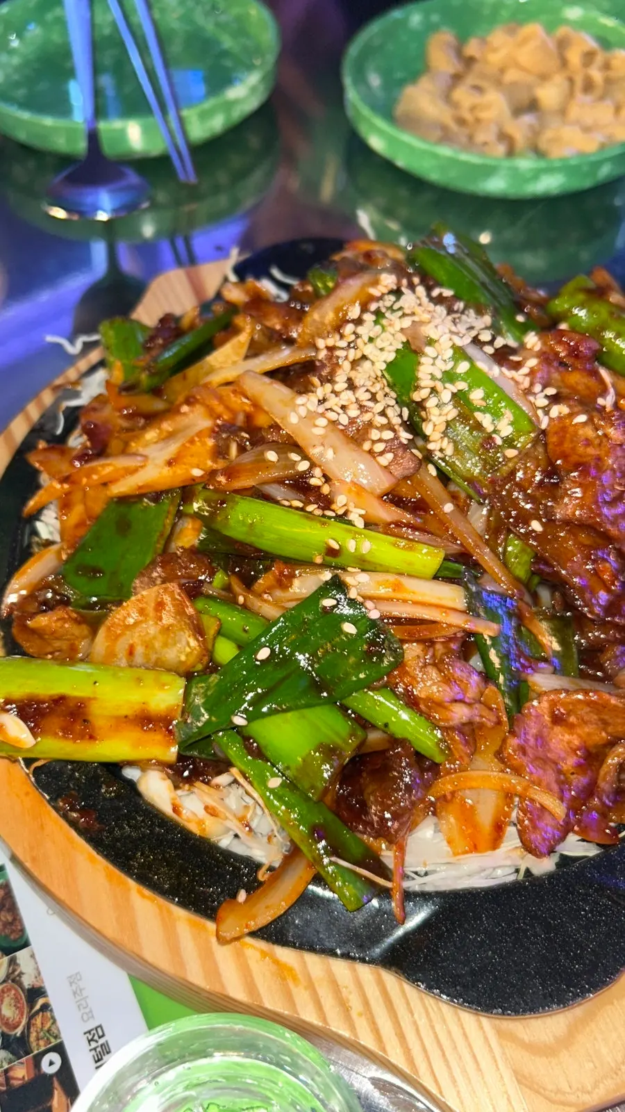 불 붙여 나온 불제육볶음