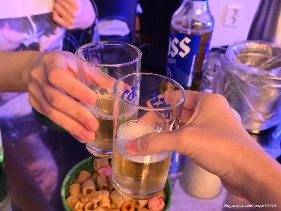 직장 동료와 마신 소맥 한 잔