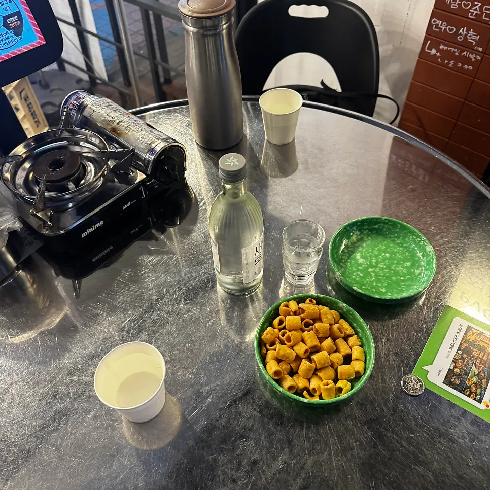 Corner displaying nostalgic snacks at Eulji Mungbanggu