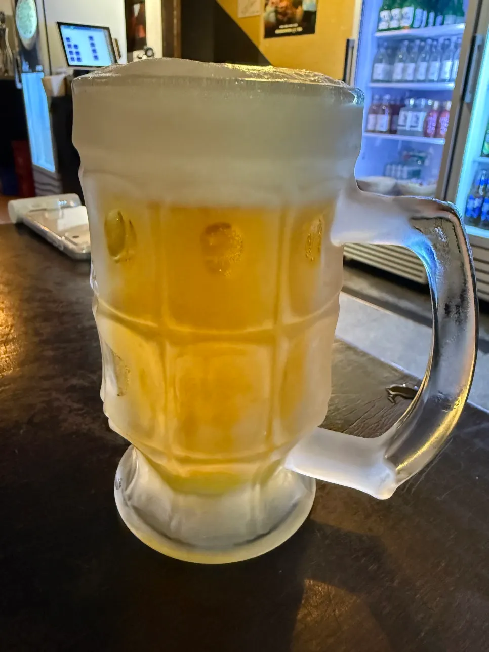 Lemon draft beer at Eulji Baektan Ppyeogui