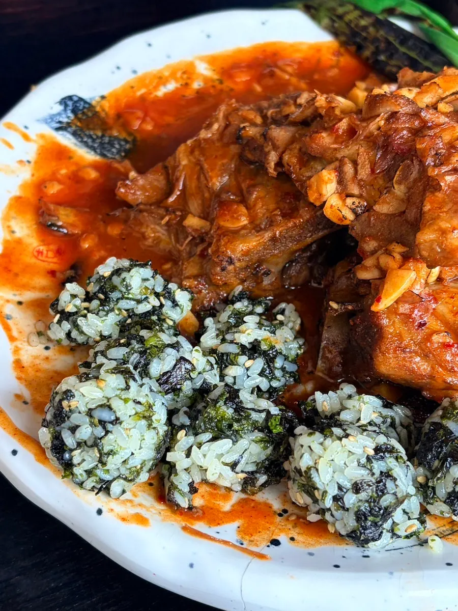 을지백탄뼈구이 뼈구이 마무리 상차림
