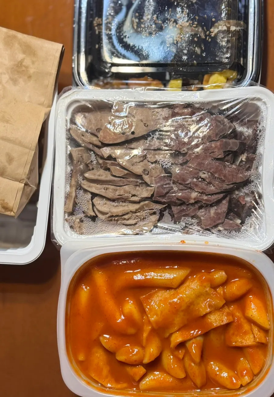 내장 위주로 요청한 순대