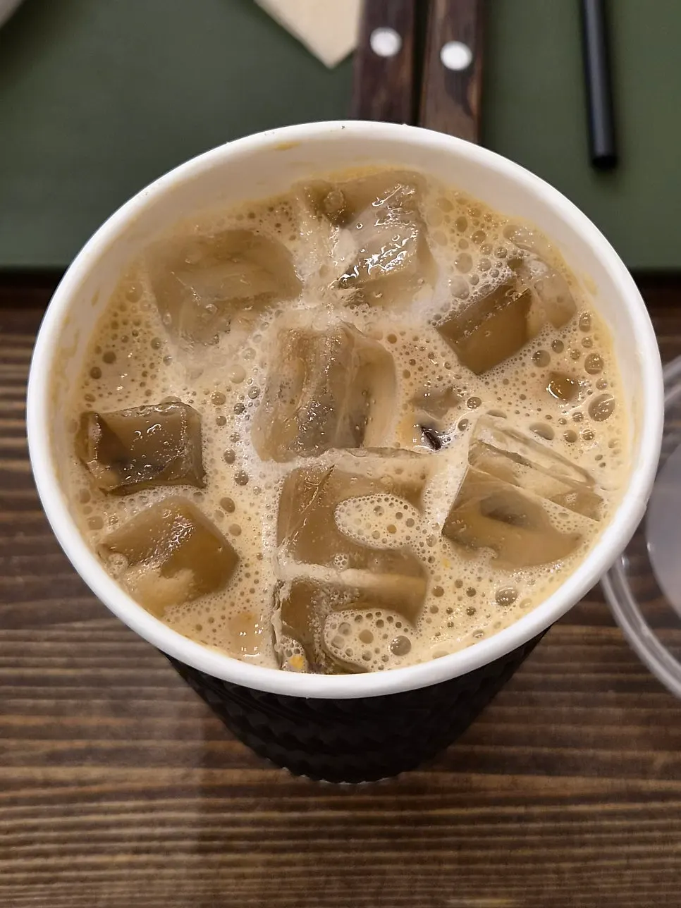오트밀크로 변경한 코코넛라떼
