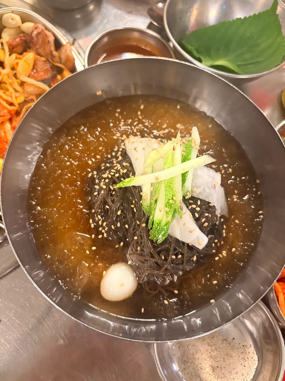 Cold noodles ordered for dessert