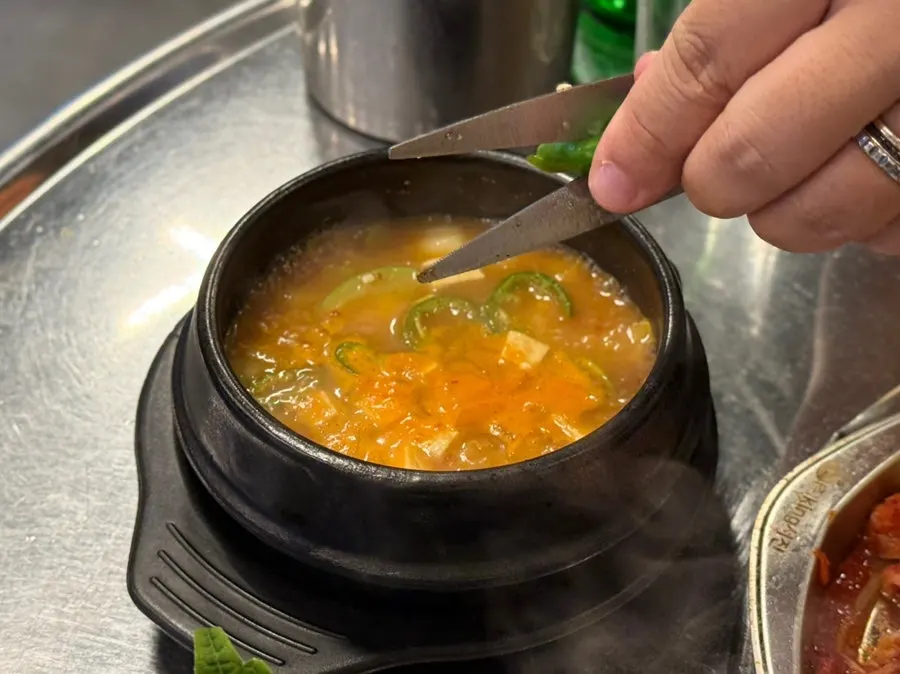 마무리로 주문한 된장찌개