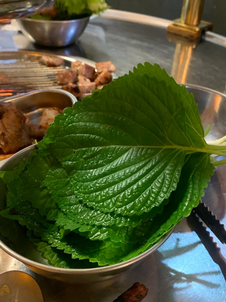 Pork skin grilled crisp over charcoal