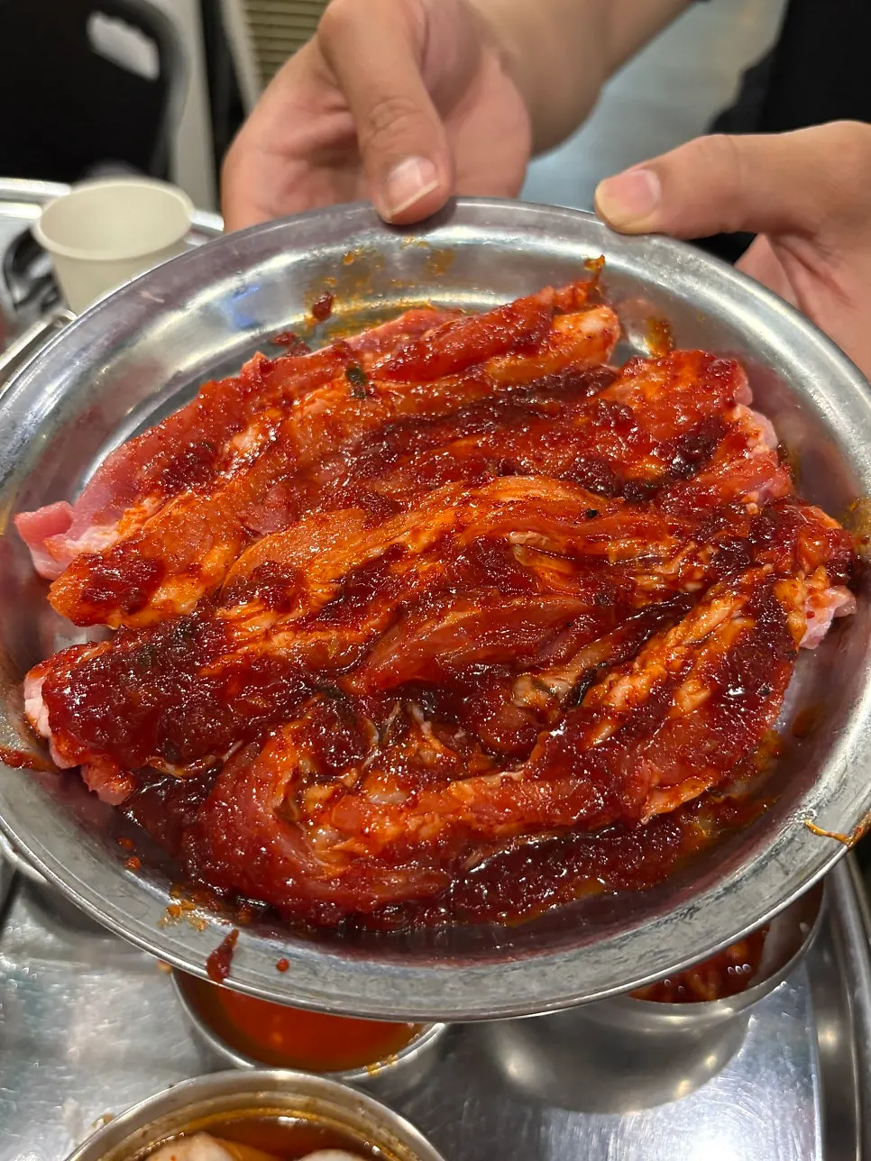 Gochujang pork belly with smoky char