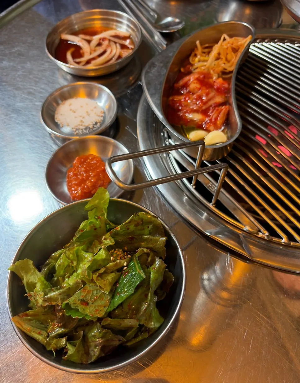 Retro-style dining hall seating