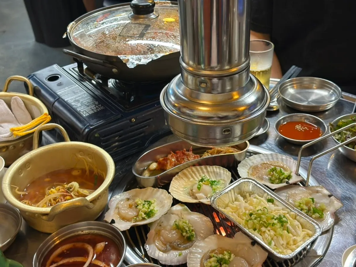 을지로 연탄구이 루원시티점 연탄불 구이 상차림