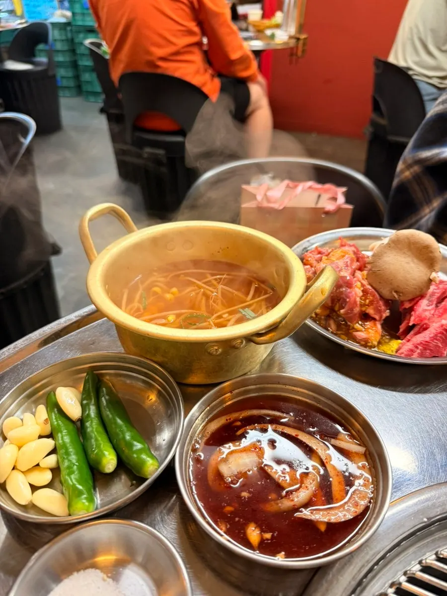 Side dishes prepared at the self-bar