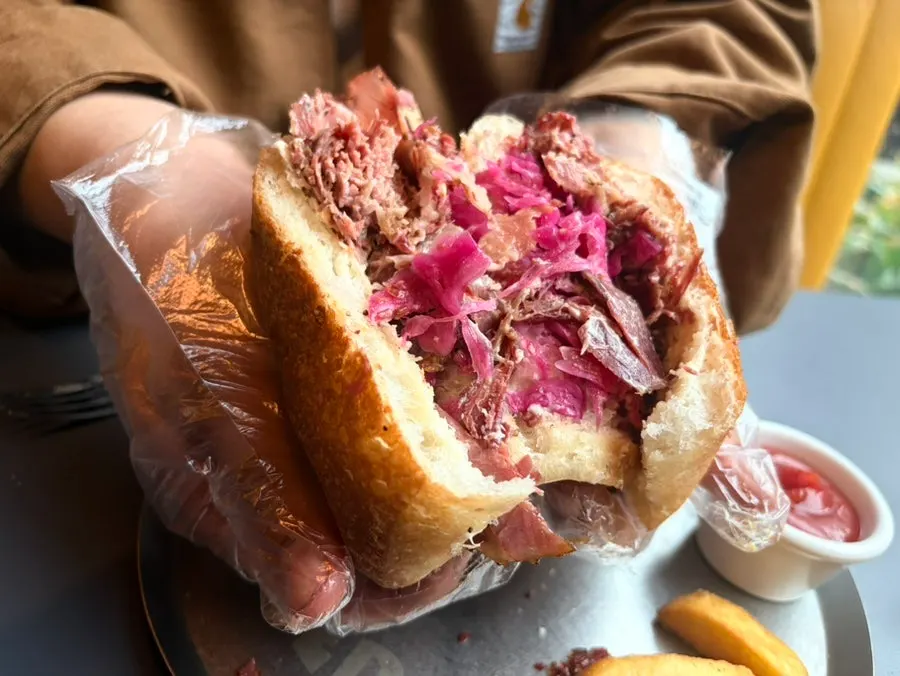 Pastrami sandwich menu item