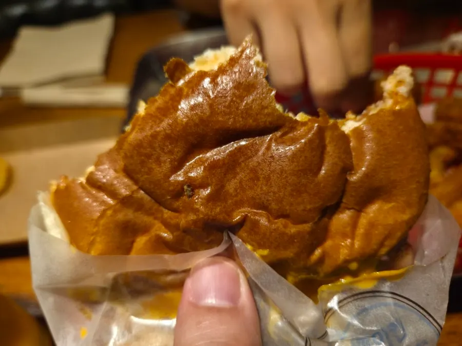 A burger made to eat with your hands
