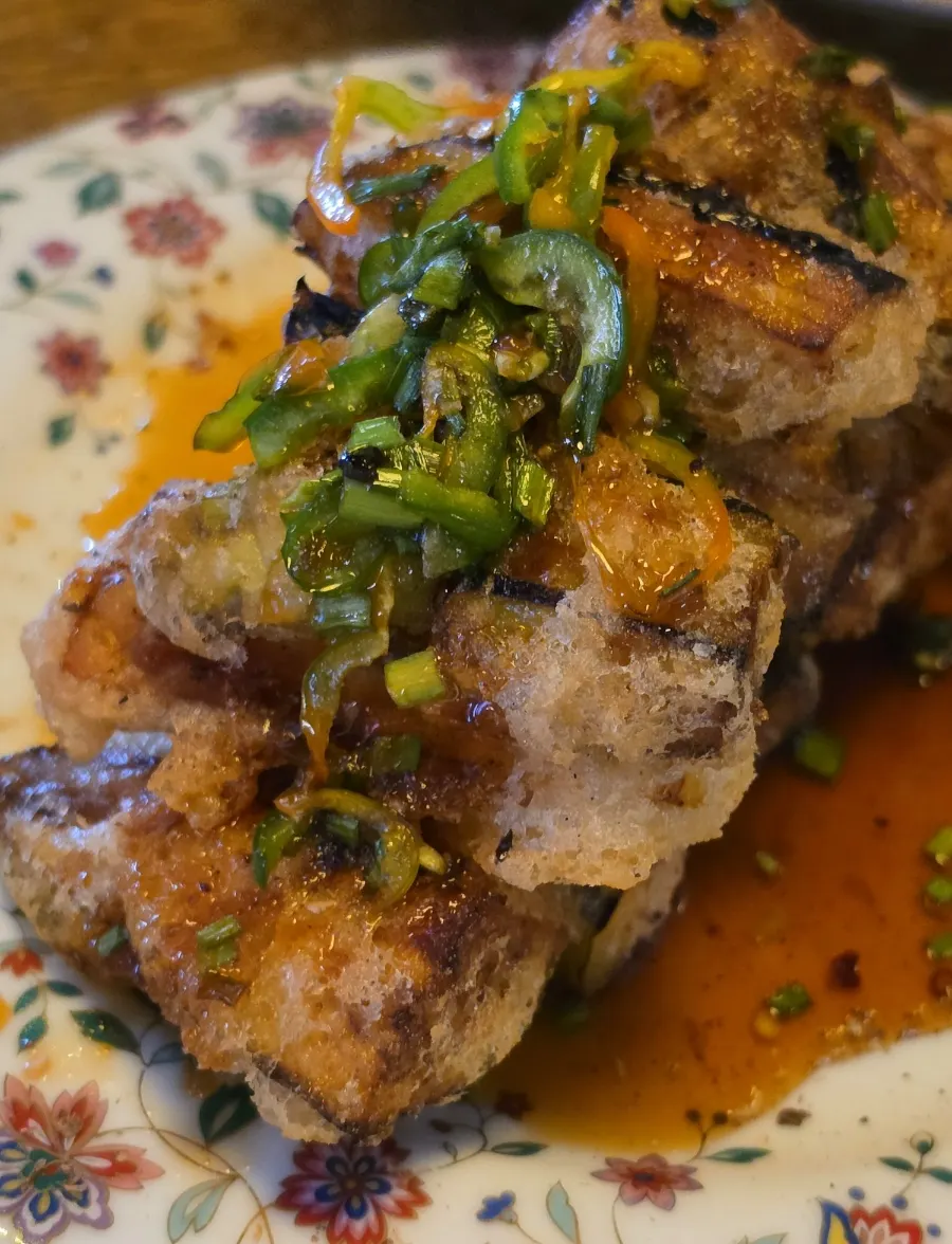 Sancho Kick crispy eggplant
