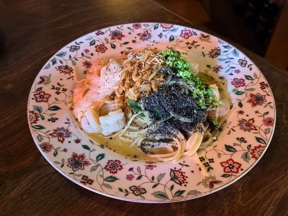 Osaka Niboshi Shrimp Oil Pasta