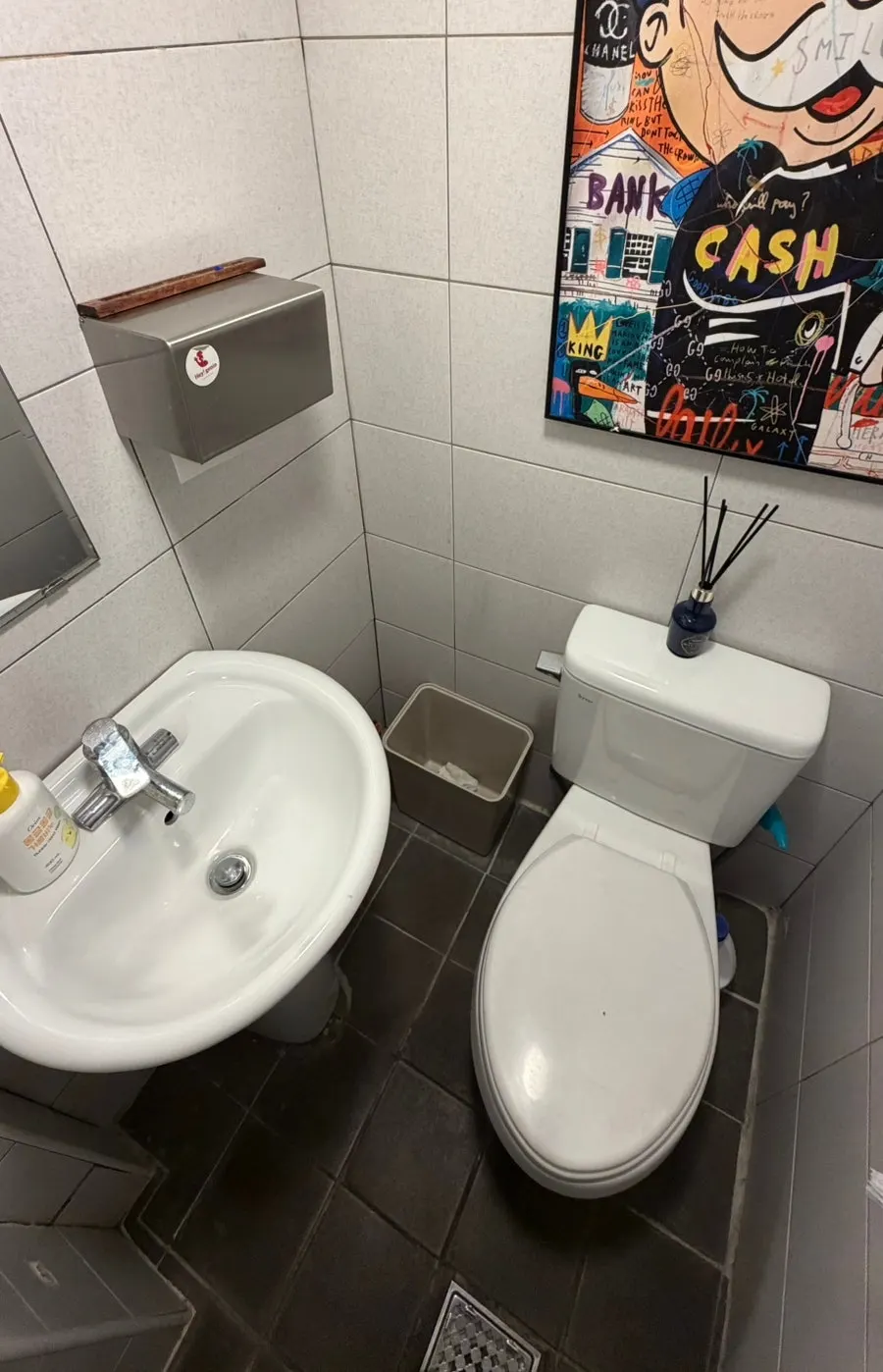 Clean interior of the restroom