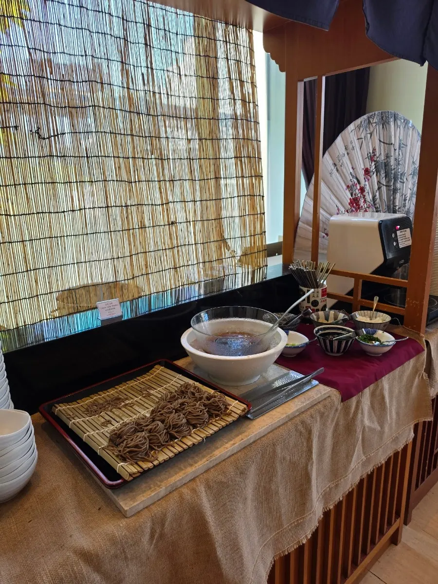 Buffet dishes with different seasonings