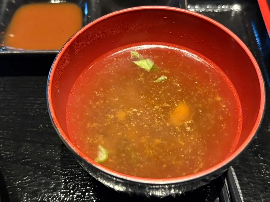 로스카츠와 파김치 조합