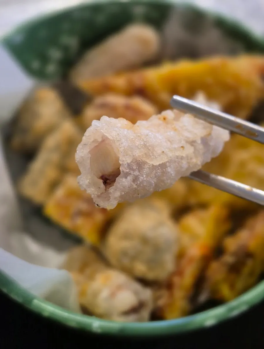 Crispy squid fritter
