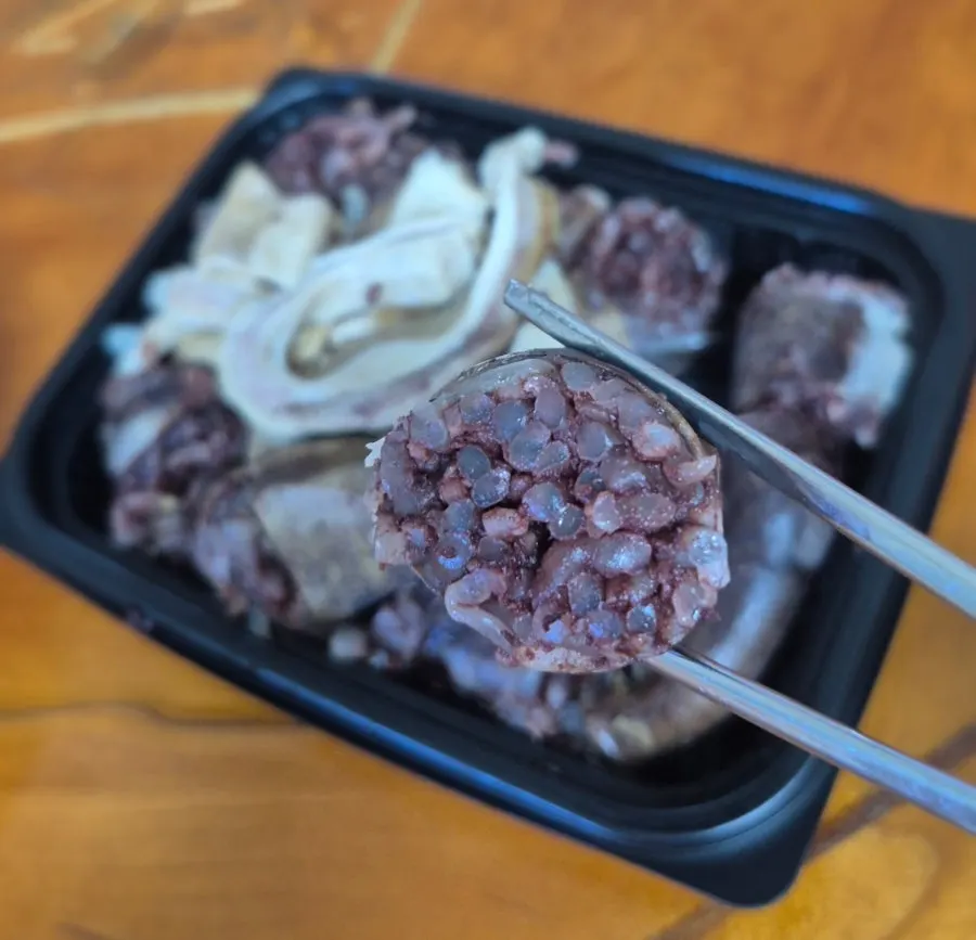 쫄깃한 순대 클로즈업