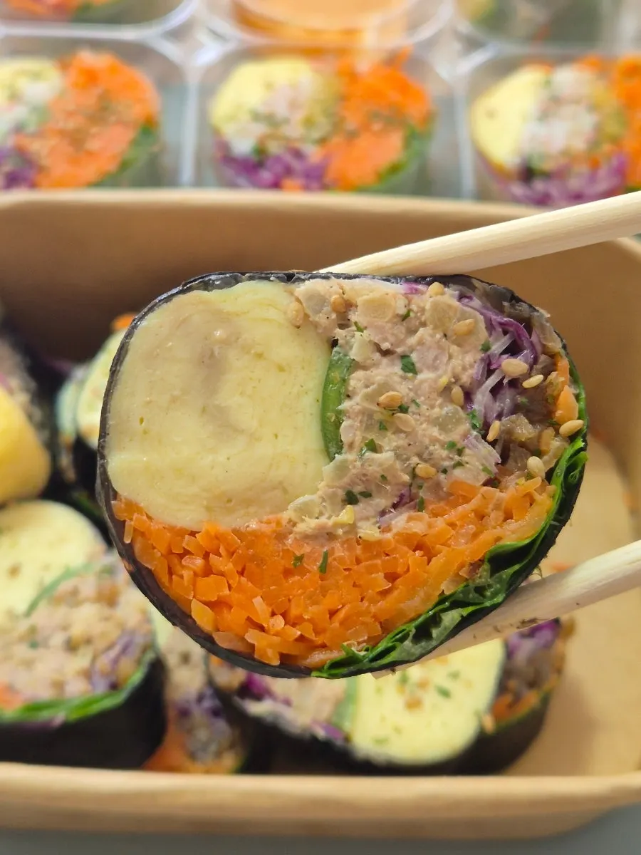 채소가 푸짐한 월남쌈김밥