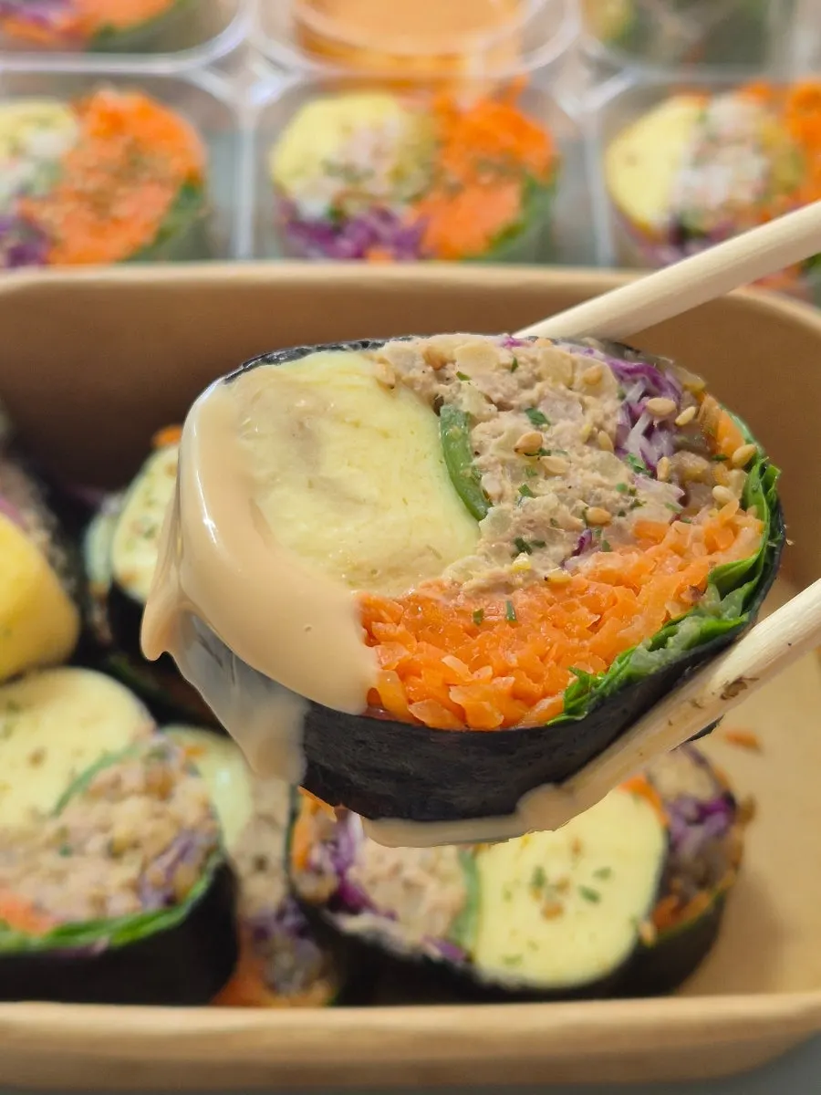 청양고추를 넣은 키토참치김밥