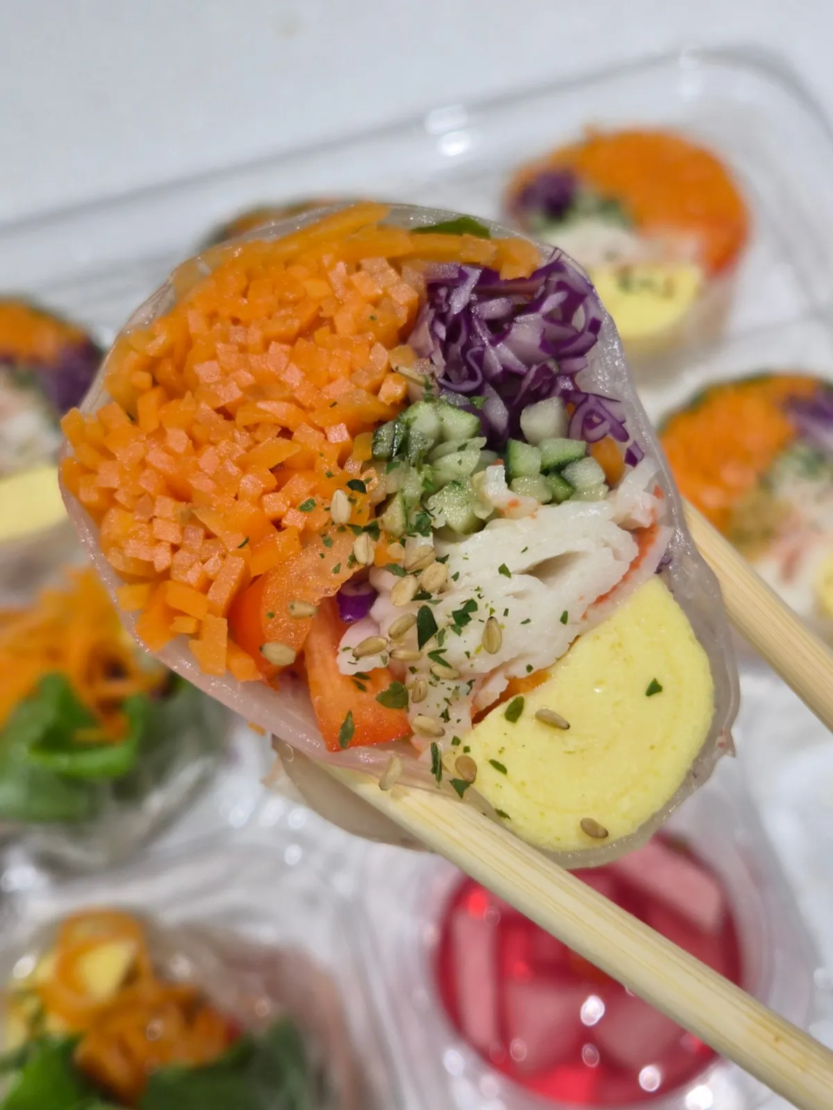 Vietnamese spring roll salad gimbap