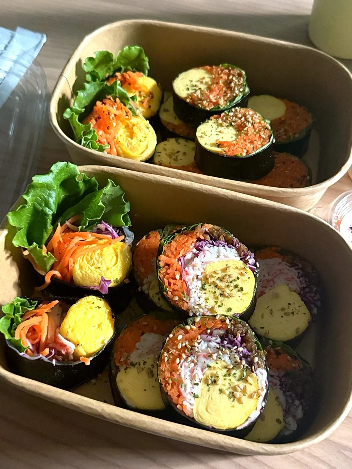 Keto gimbap at 29 Tamago Euljiro Branch