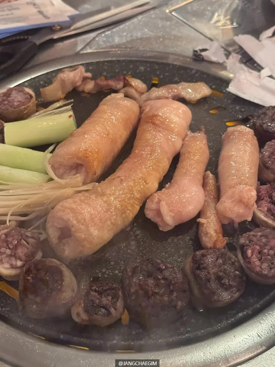 Nicely browned Daegu makchang