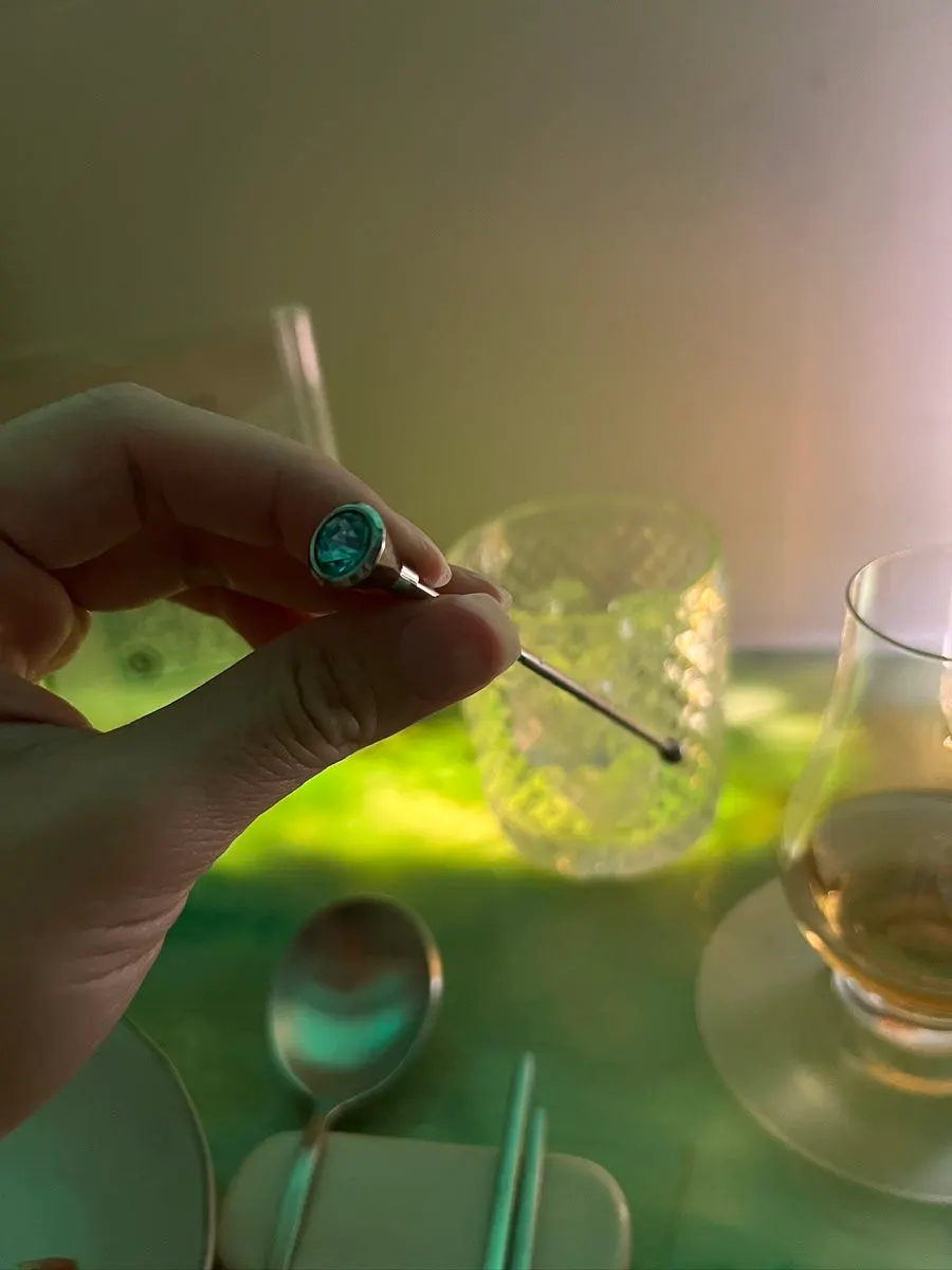 Rocks glass and shot glass for Mungyeong Baram Oak