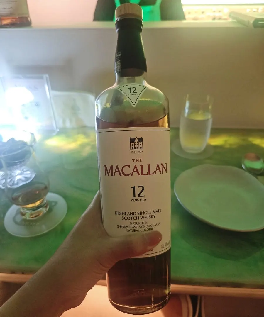A glass of Balvenie 12