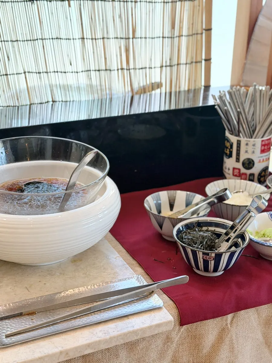 Yuzu soba and ramen side dishes