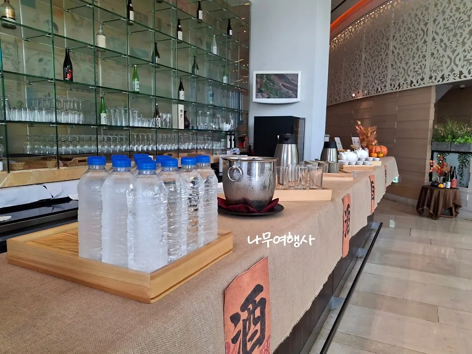 Coffee machine at the drink station