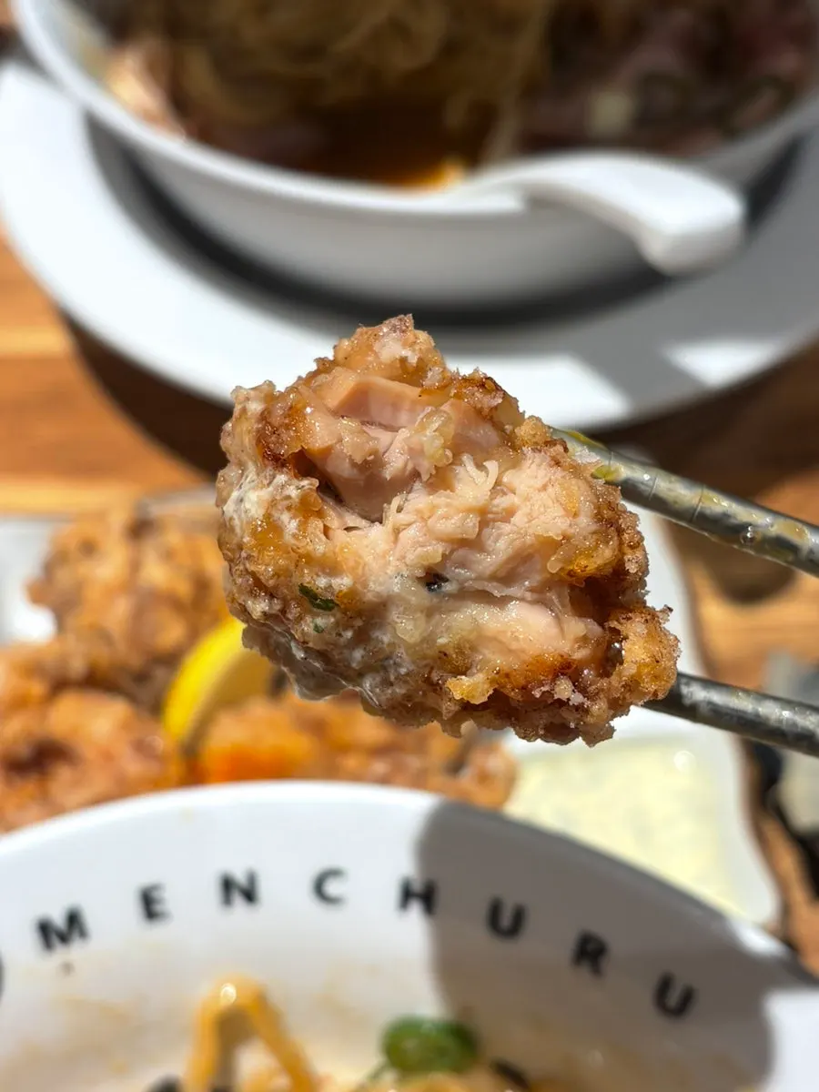 Plate of crispy karaage