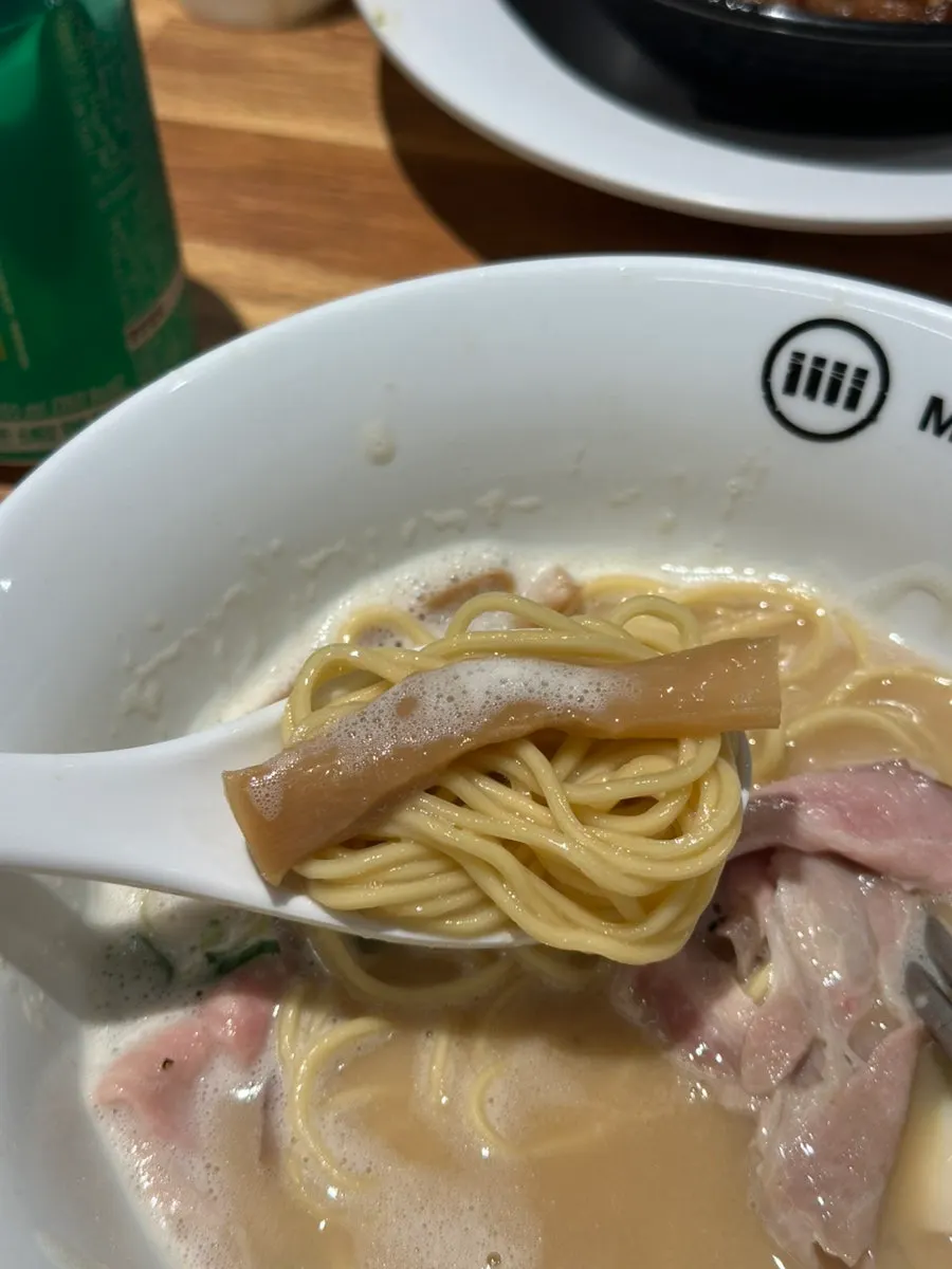 Light chashu in tori paitan