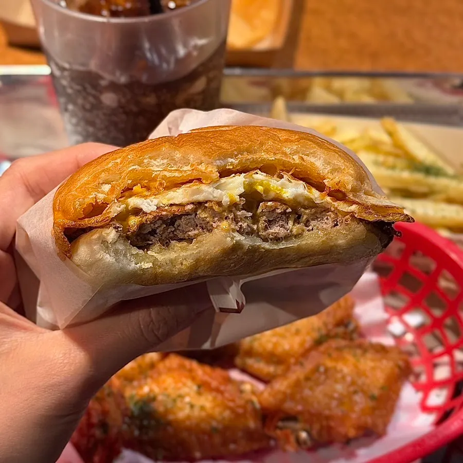 Sriracha Cheeseburger Set and Buffalo Chicken Wings