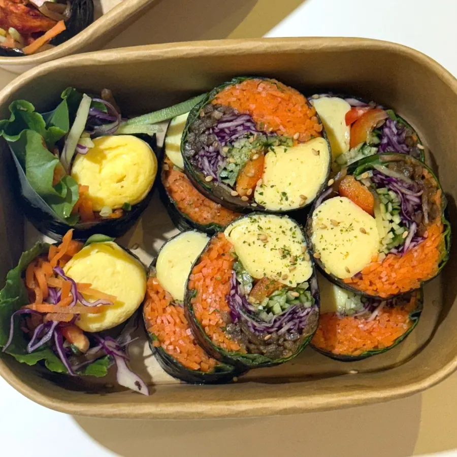 치즈 야채 통계란 김밥