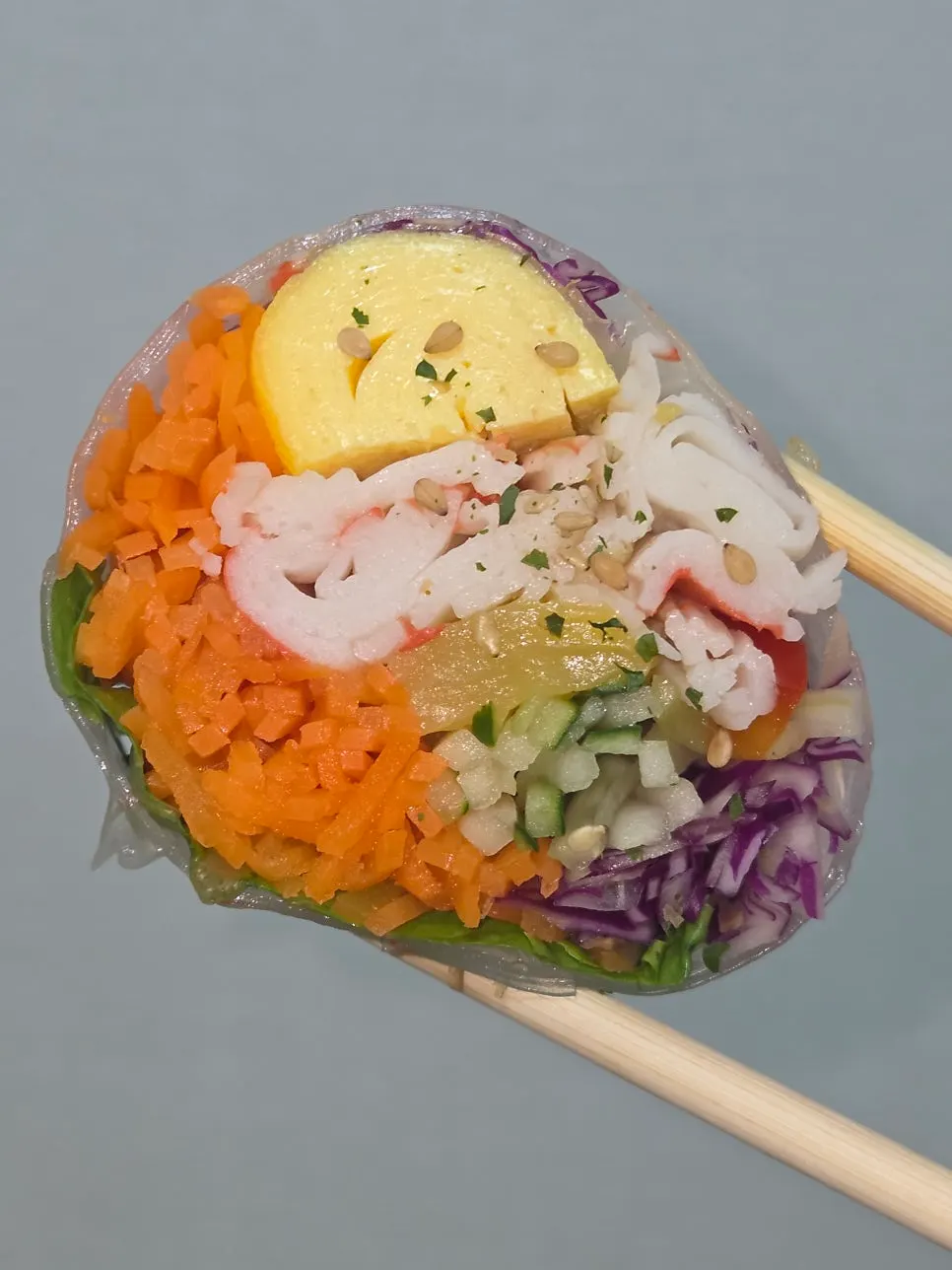 Packaged Vietnamese spring roll gimbap set