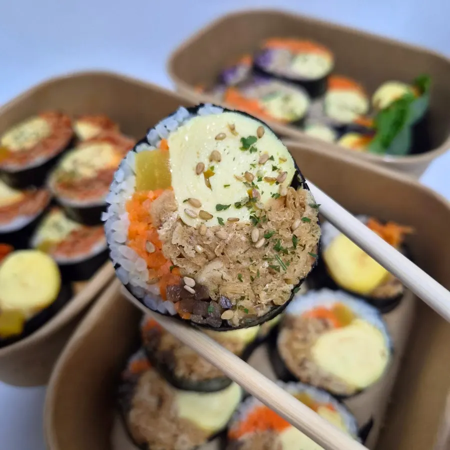 유부가득 김밥 클로즈업