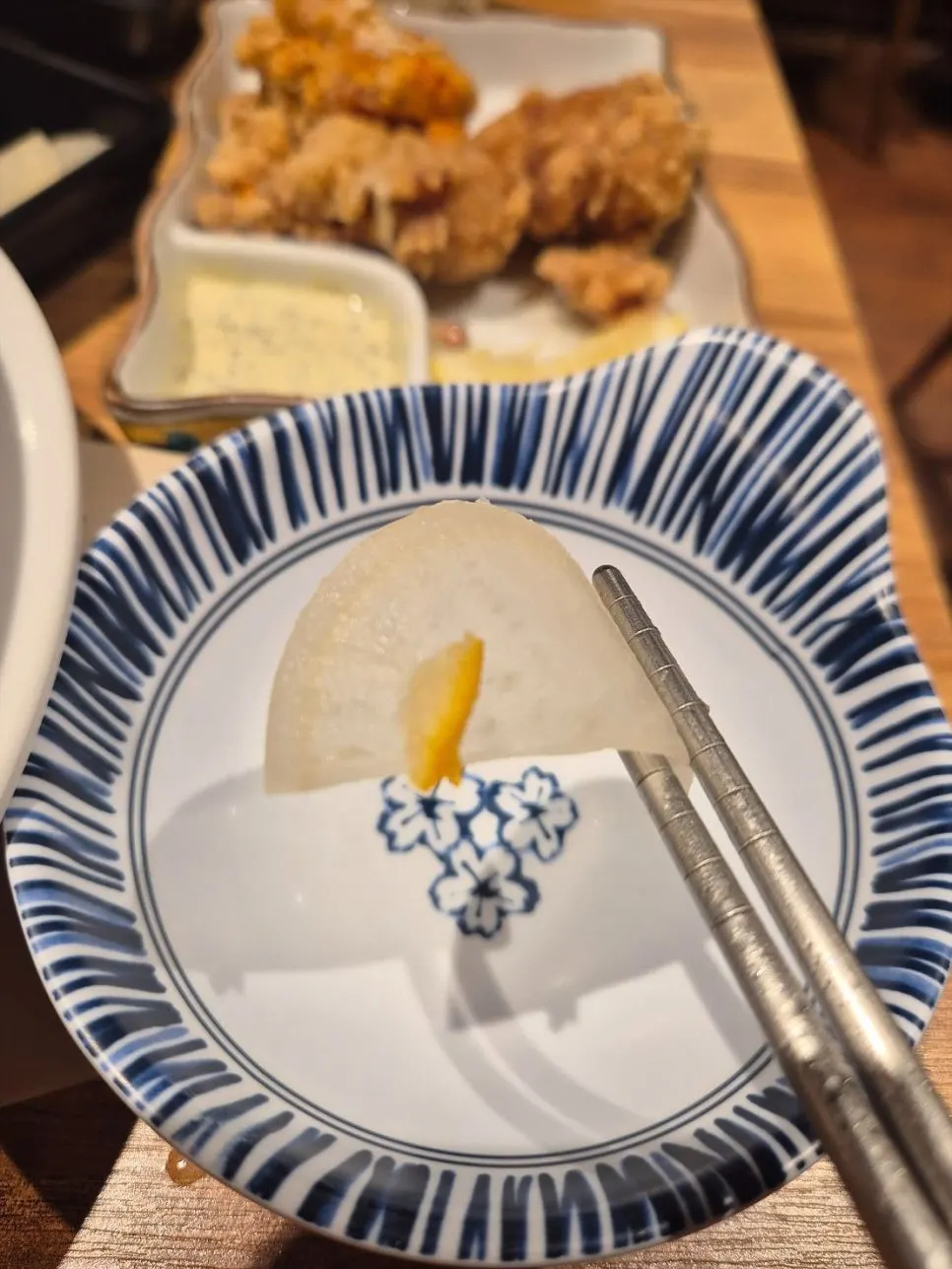 Yuzu danmuji served with ramen