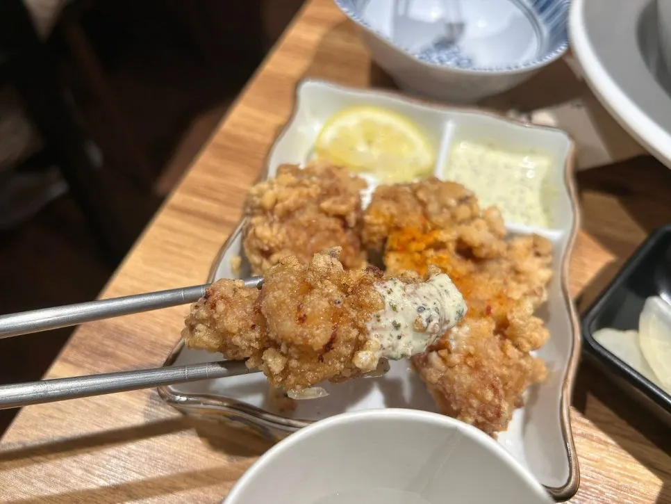 Five pieces of handmade karaage