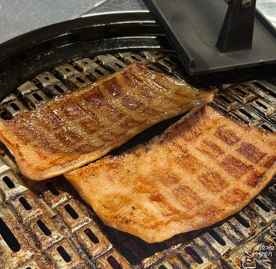 Handmade pork skin flipped over while cooking