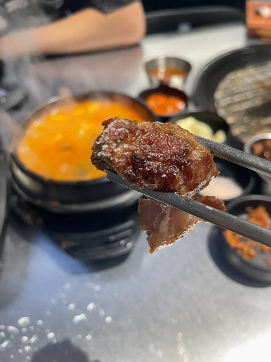 Textures of pork neck, gabrisal, and pork belly