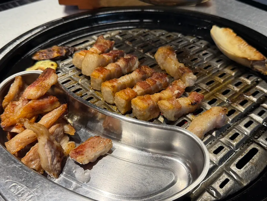 Final spread of whole pork belly and gabrisal