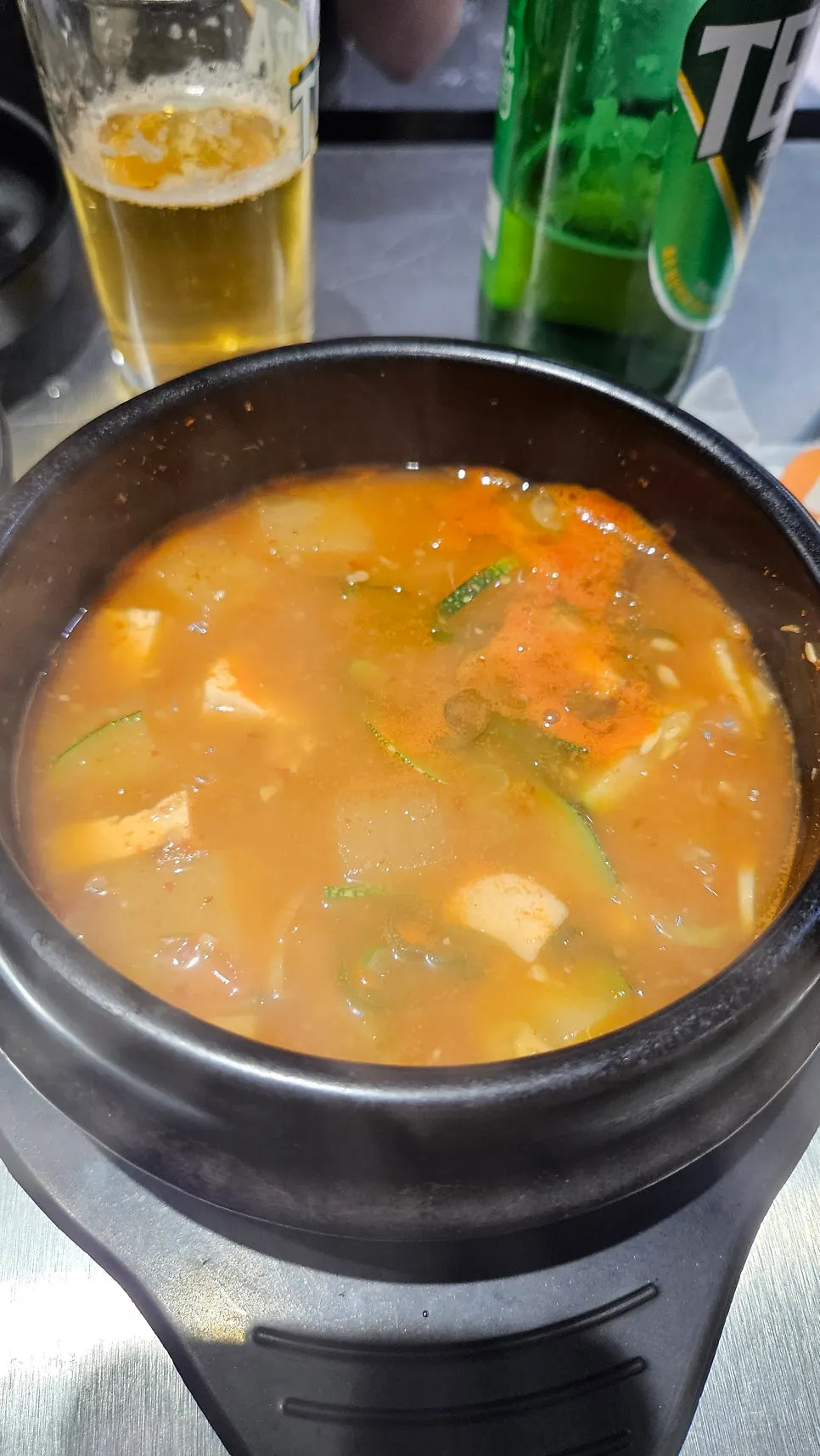 Yukjjip's doenjang stew loaded with ingredients