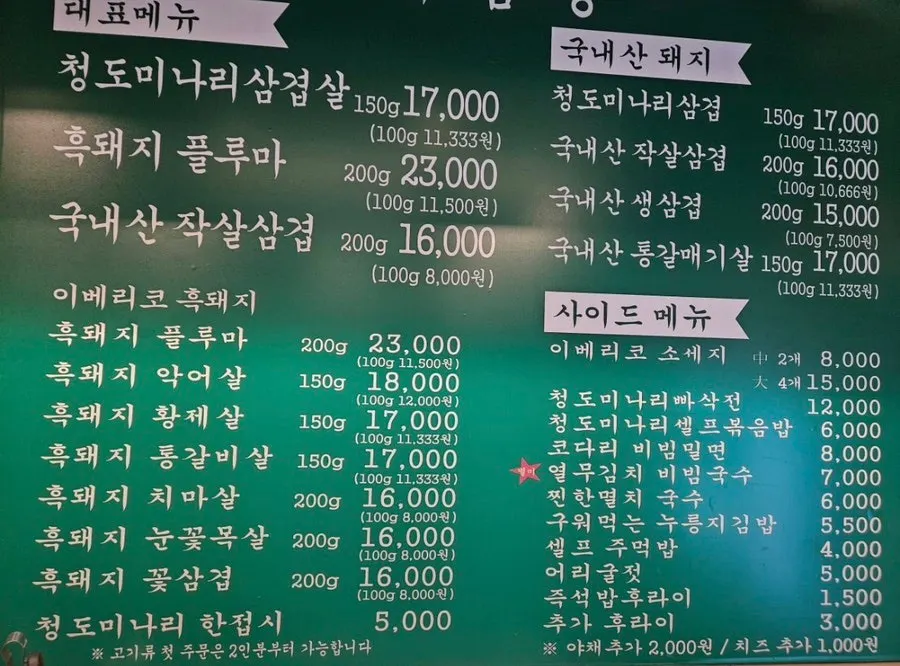 屋塔房菜单说明