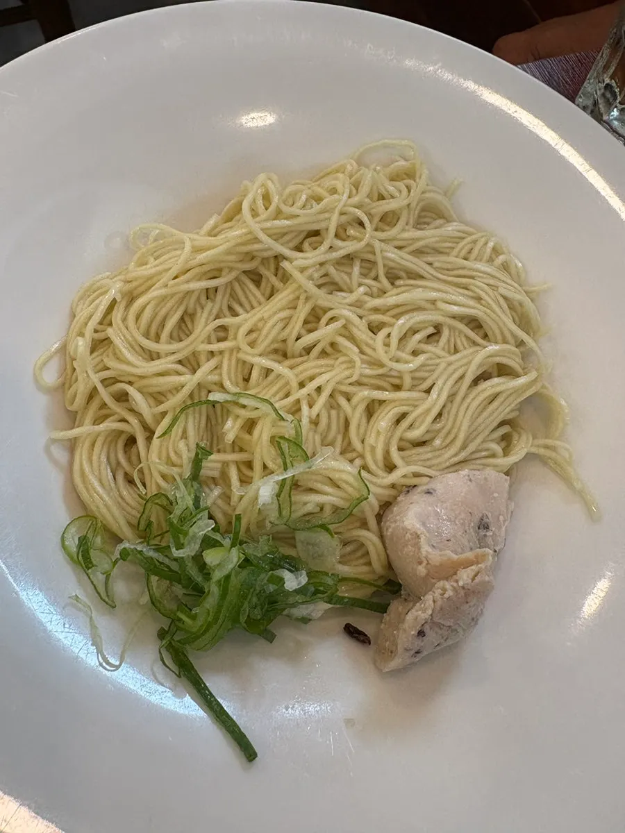 Extra noodles ordered on the side