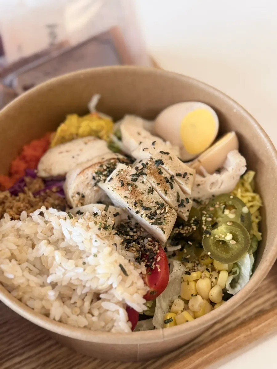Close-up of the softly shredded chicken breast