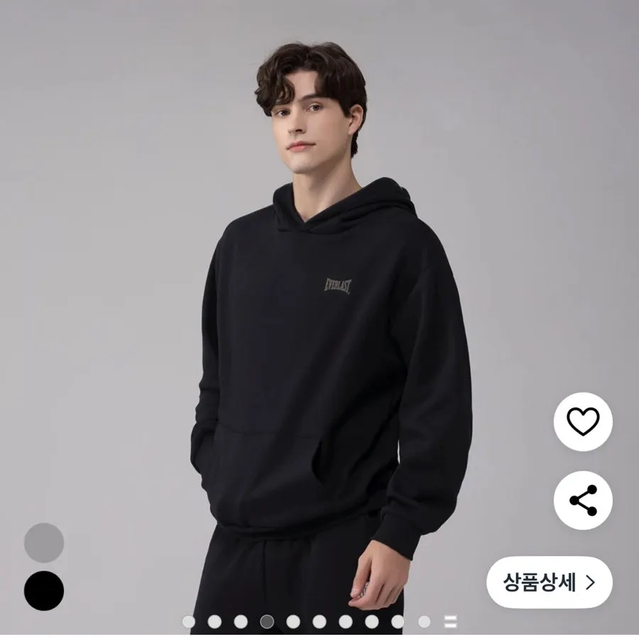 Melange gray men’s hoodie