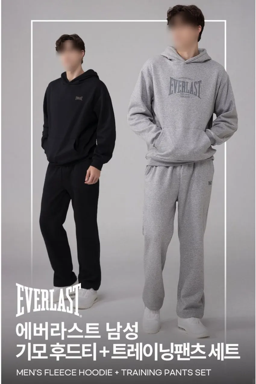 起毛フーディーとトレーニングパンツのセット